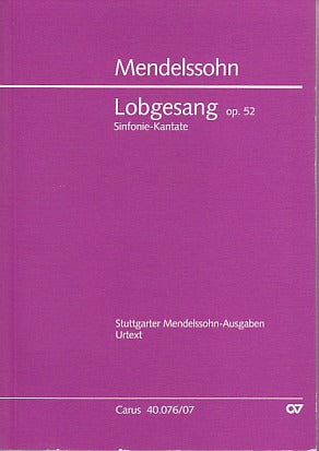 Mendelssohn, Symphony No. 2 'Lobgesang' (Carus)
