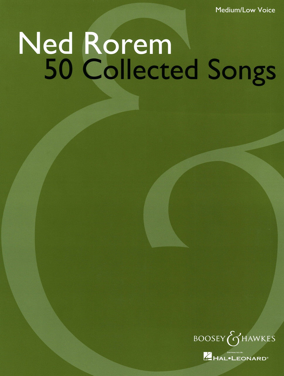 Rorem, 50 Collected Songs, Med/Low Voice (Boosey)