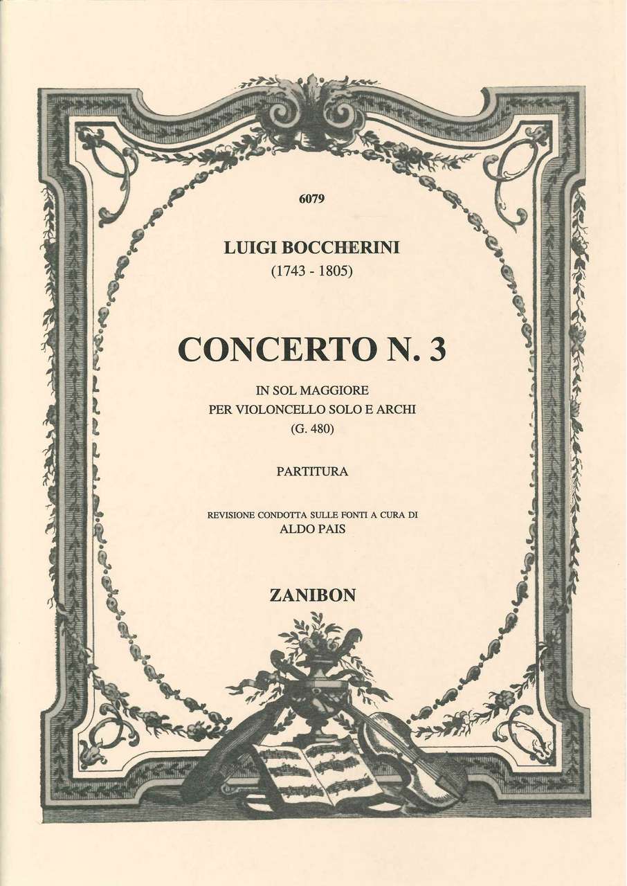 Boccherini, Concerto No. 3 in G, G 480 (Zanibon)