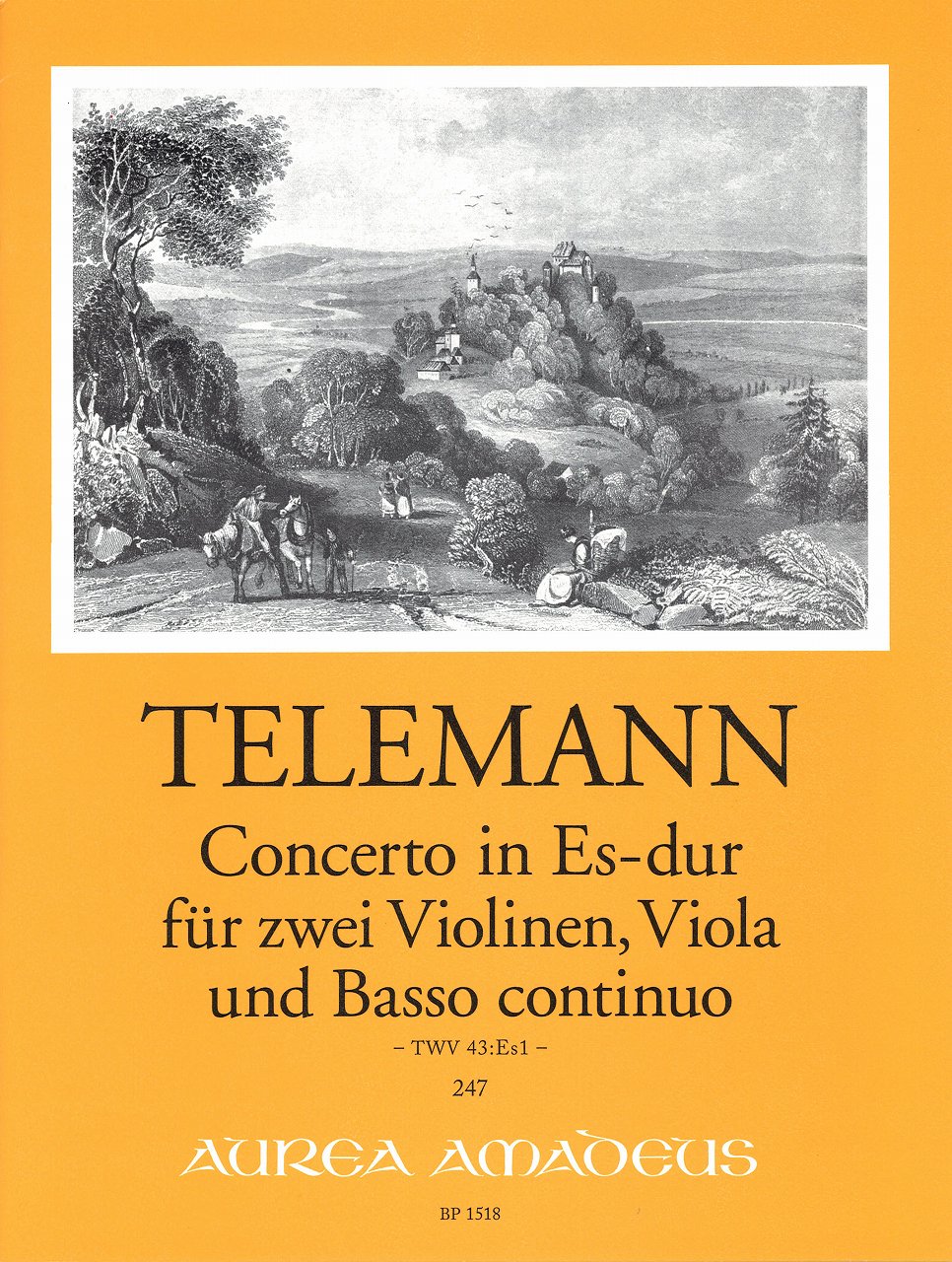 Telemann, Concerto TWV 43/Es1 (2Vn,Va,Bc (Amadeus Verlag)
