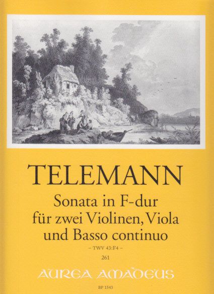 Telemann, Sonata TWV 43/F4 (2Vn,Va,Vc) (Amadeus Verlag)