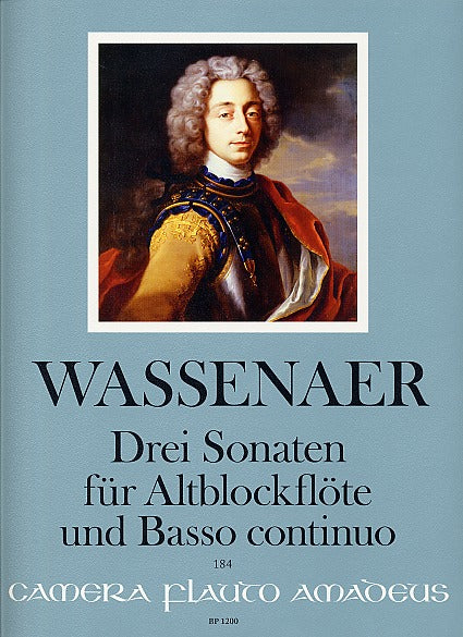 Wassenaer, 3 Sonaten (ARec,Bc) (Amadeus Verlag)