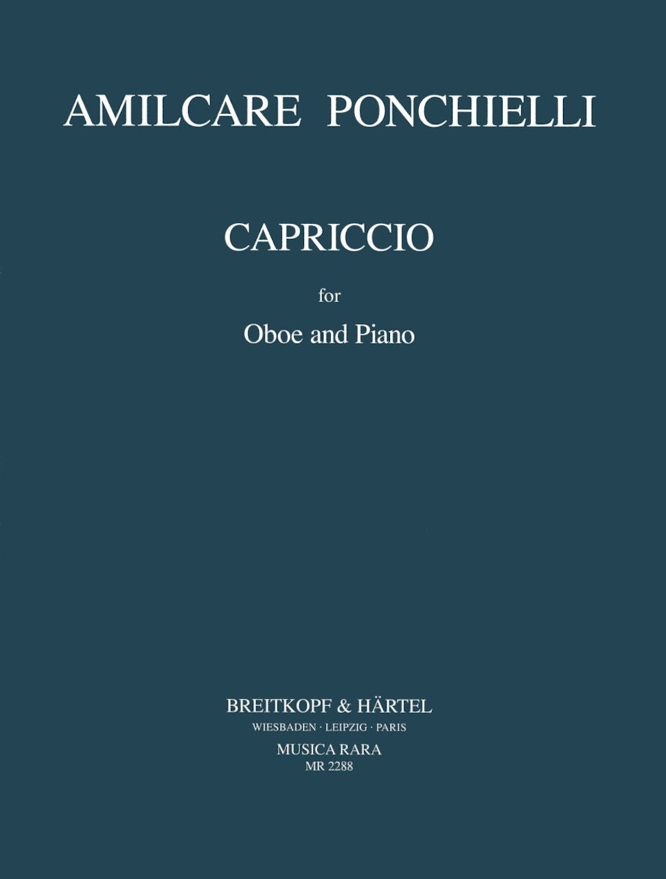 Ponchielli, Capriccio (Caldini) (Musica Rara)