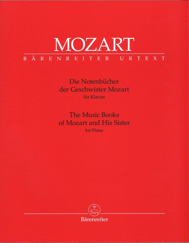 Mozart, Music Books of Mozart & His Sist (Barenreiter)
