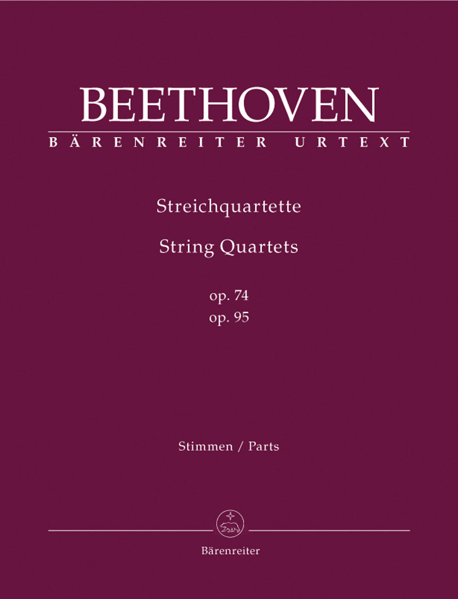Beethoven, Streichquartette op. 74, 95 (Barenreiter)
