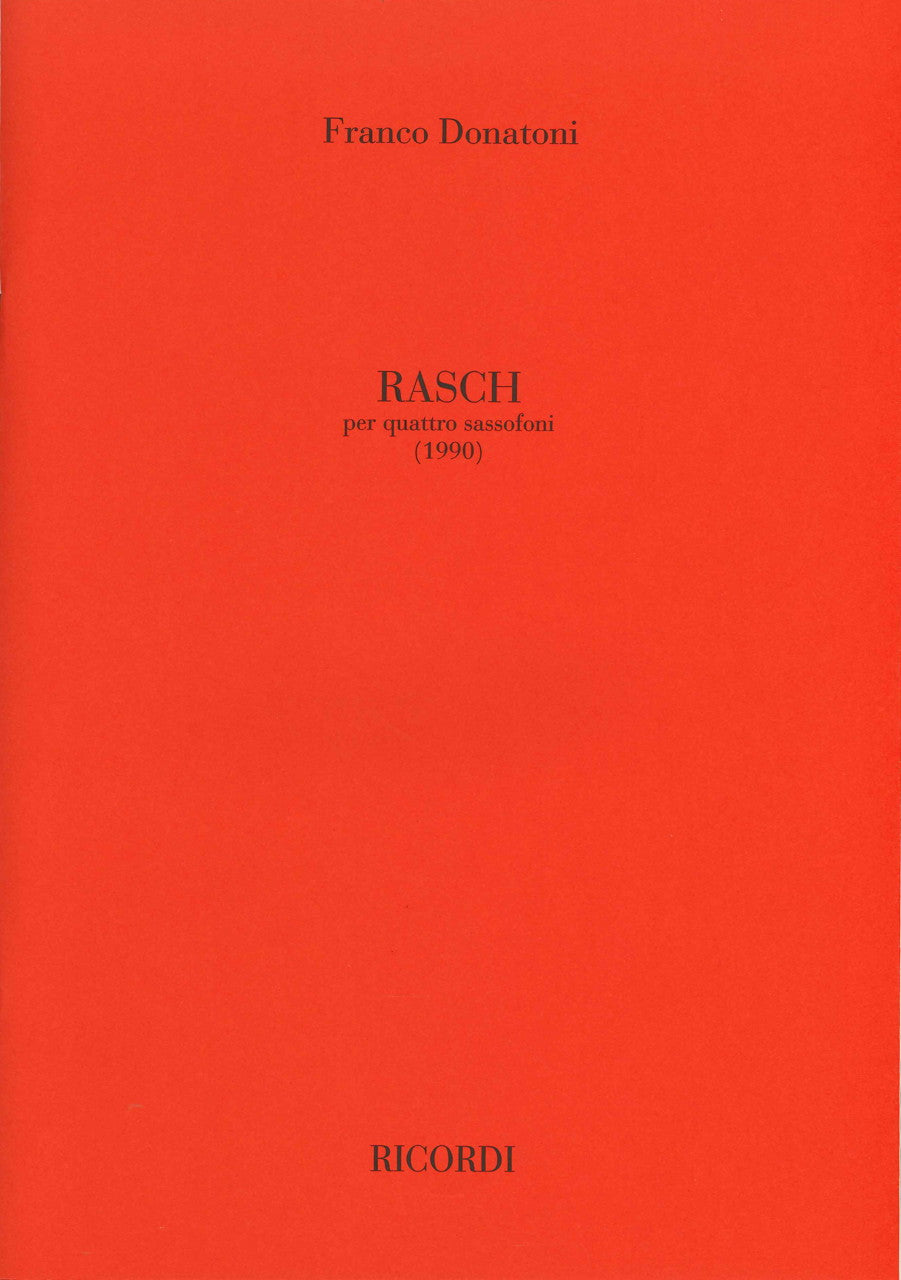 Donatoni, Rasch (1990) (SATBr Sax) (Ricordi)