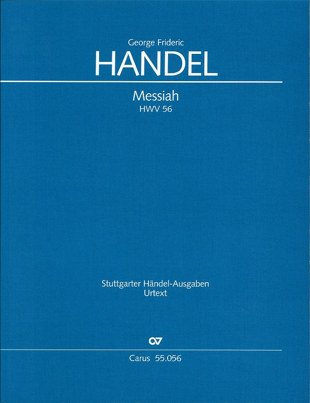 Handel, Messiah (Koopman/Siemons) paper (Carus)