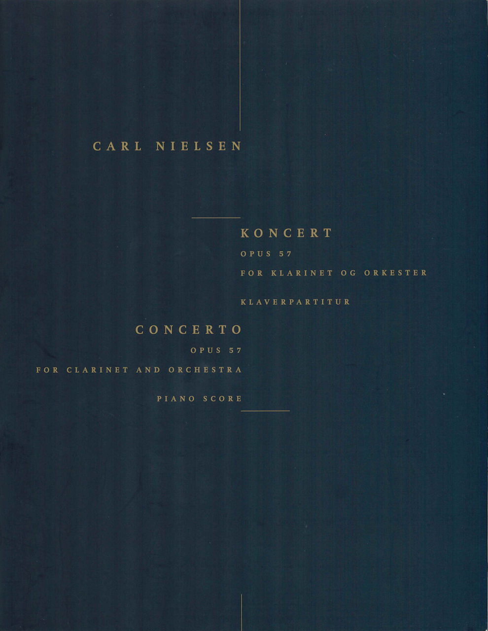 Nielsen, Concerto op. 57 (Cl,Pf) (W.Hansen)
