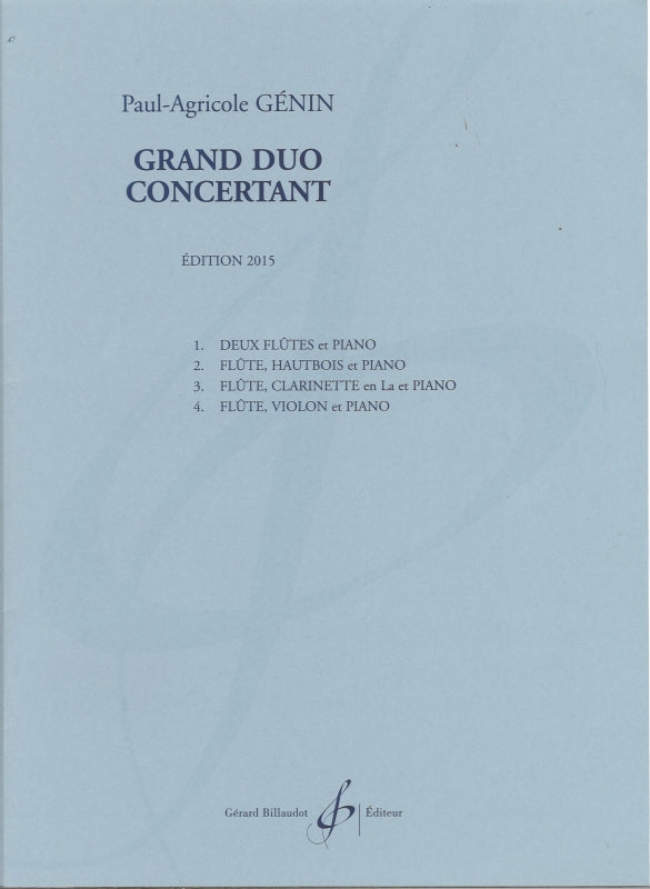 Genin, Grand Duo concertant op. 51 (Billaudot)