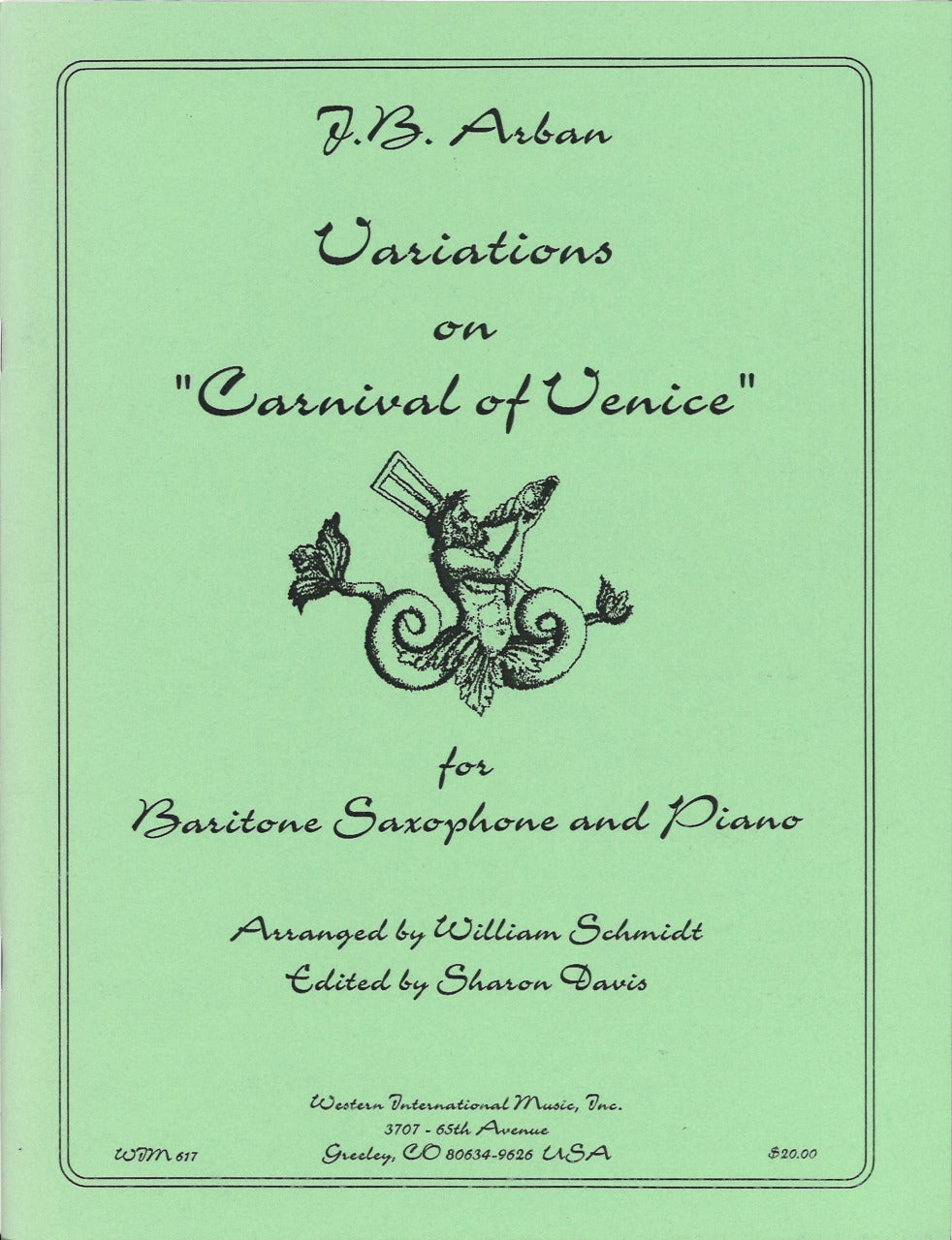 Arban, Variations 'Carnival of Venis' (Western International Music)