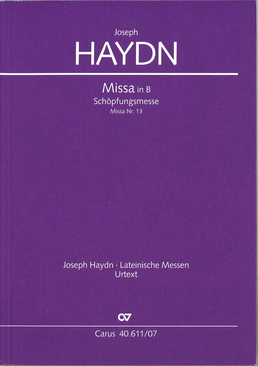 Haydn, Missa Hob. 22/13 Schopfungsmesse (Carus)