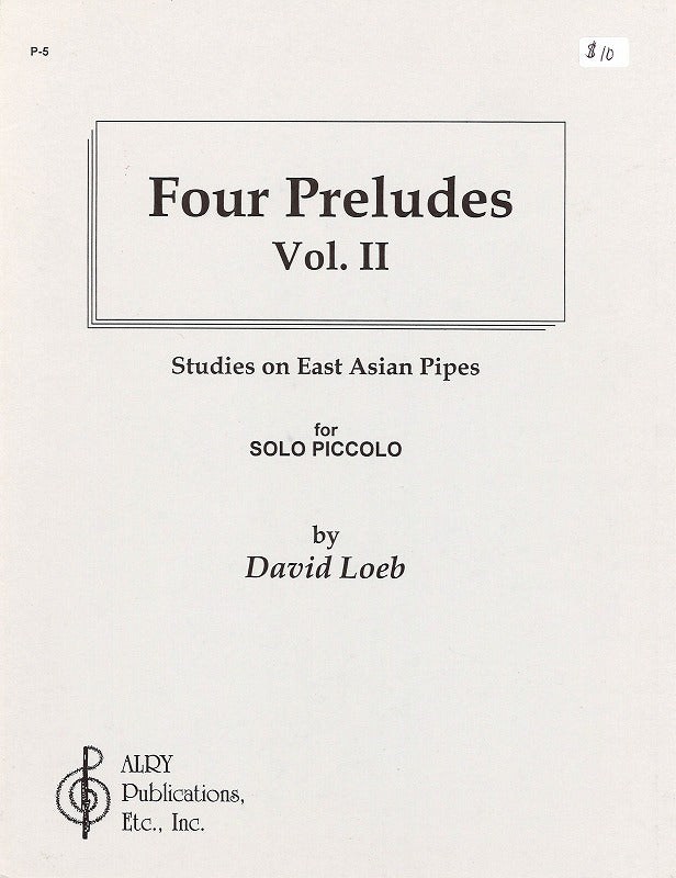 Loeb, Preludes 2: 4 Preludes (Pic Solo) (Alry Publications)