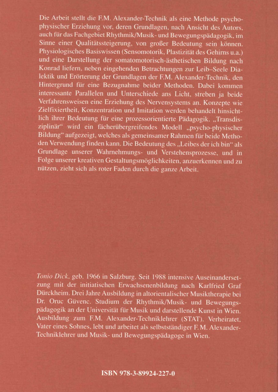 Dick,T., 'Vom Bekannten zum Unbekannten' (Blaue Eule)