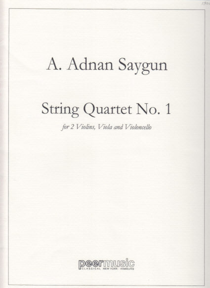 Saygun, String Quartet No. 1 op. 27 (Peermusic)