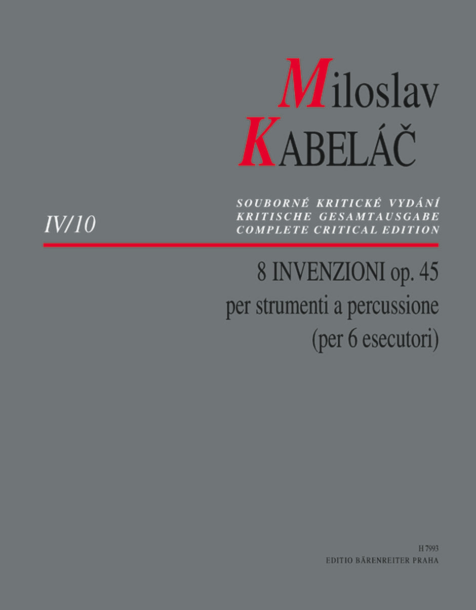 Kabelac, 8 Invenzioni op. 45 (Supraphon)