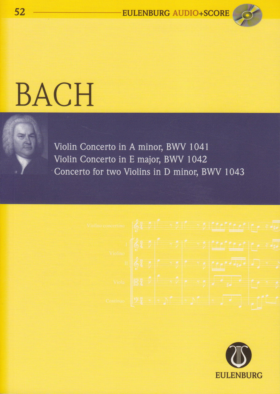 Bach, Concertos for Violin (+CD) (Eulenburg)
