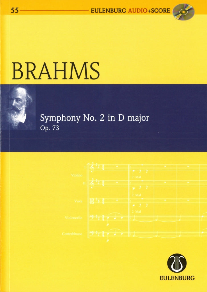 Brahms, Symphony No. 2 (+CD) (Eulenburg)