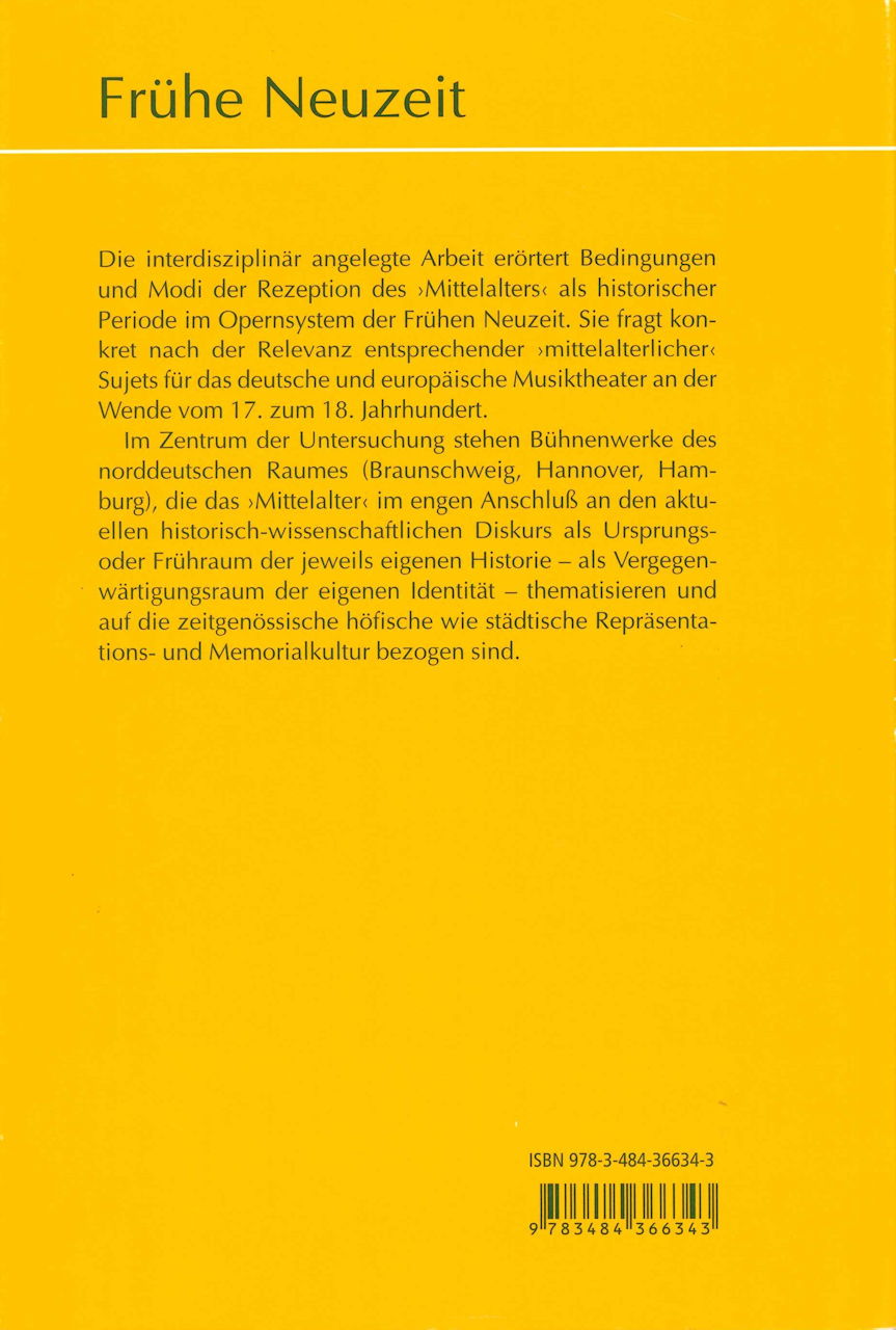 Seebald, Libretti vom 'Mittelalter' (M.Niemeyer)
