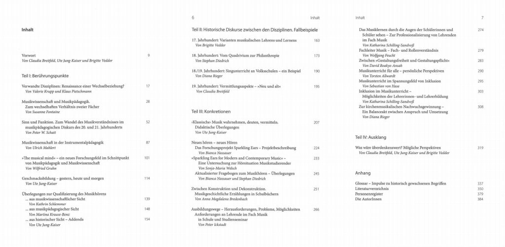 Breitpadagogik und Musikwissenschaft (Laaber Verlag)