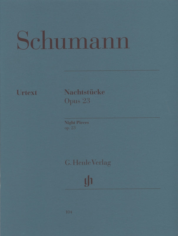 Schumann, op. 23 Nachtstucke (Herttrich) (Henle)
