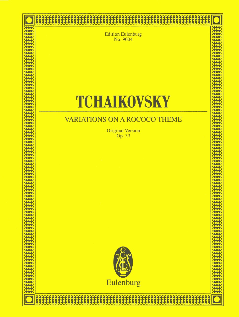 Tchaikovsky, Rococo Var. (Full Score) (Eulenburg/Breitkopf)