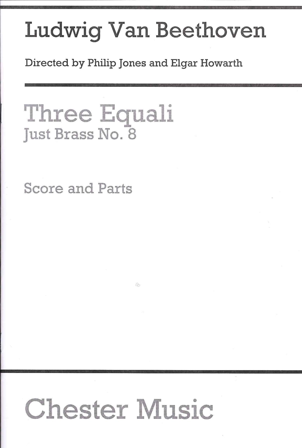 Beethoven, 3 Equale WoO 30 (4Tbn) (Chester)