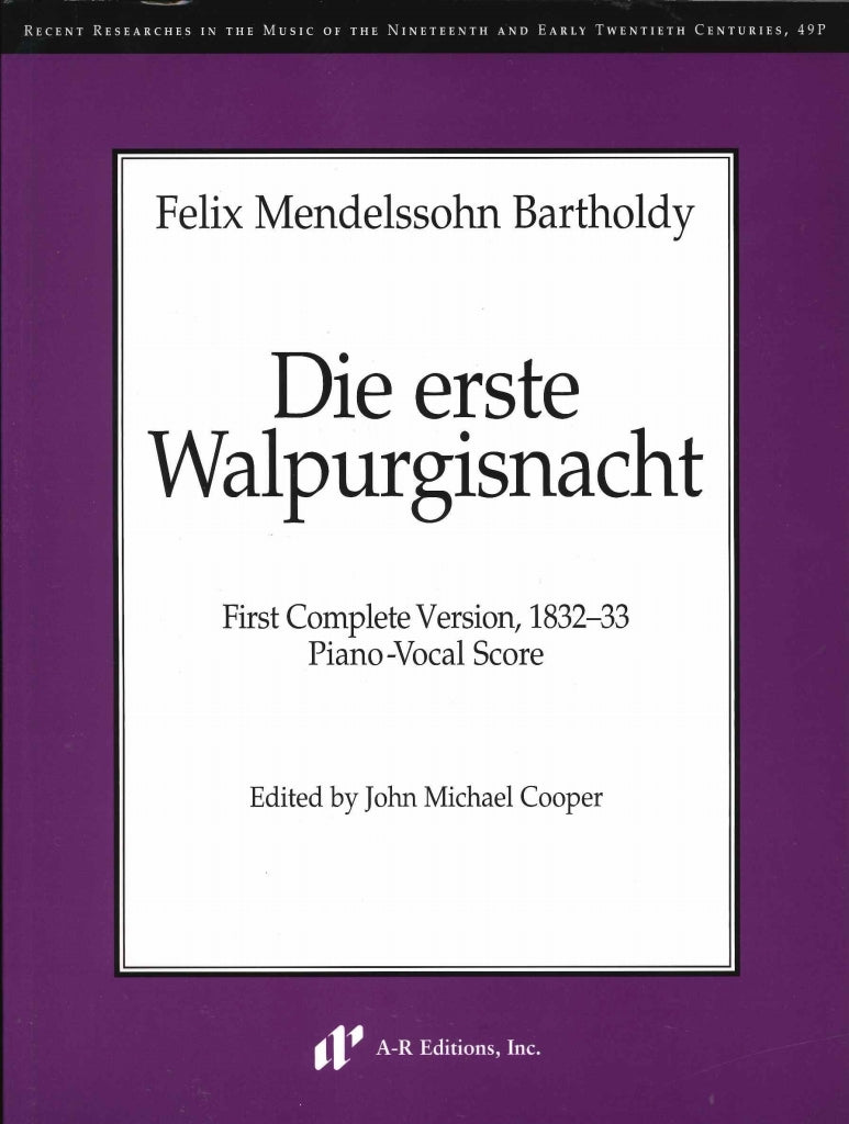 Mendelssohn, Erste Walpurgisnacht (A-R Editions)