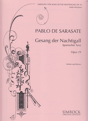 Sarasate, Gesang der Nachtigall op. 29 (Simrock)