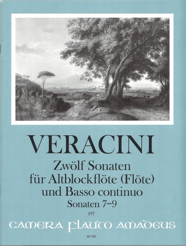 Veracini, 12 Sonaten, 7-9 (ARec,Bc) (Amadeus Verlag)