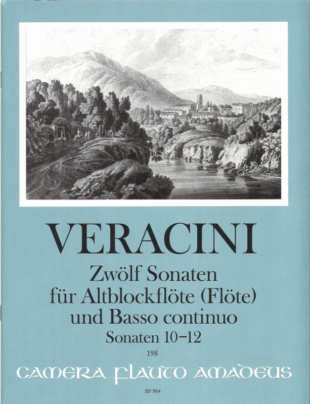 Veracini, 12 Sonaten, 10-12 (ARec,Bc) (Amadeus Verlag)