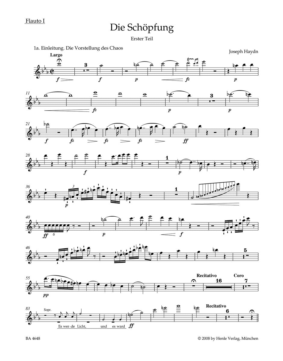 Haydn, Schopfung, Hob. 21/2 Wind Set (Barenreiter)