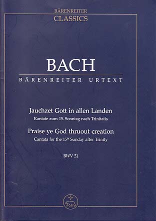 Bach, Cantata No. 51 (Barenreiter)