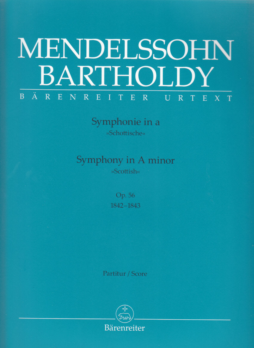 Mendelssohn, Symphony No. 3 (Full Score) (Barenreiter)