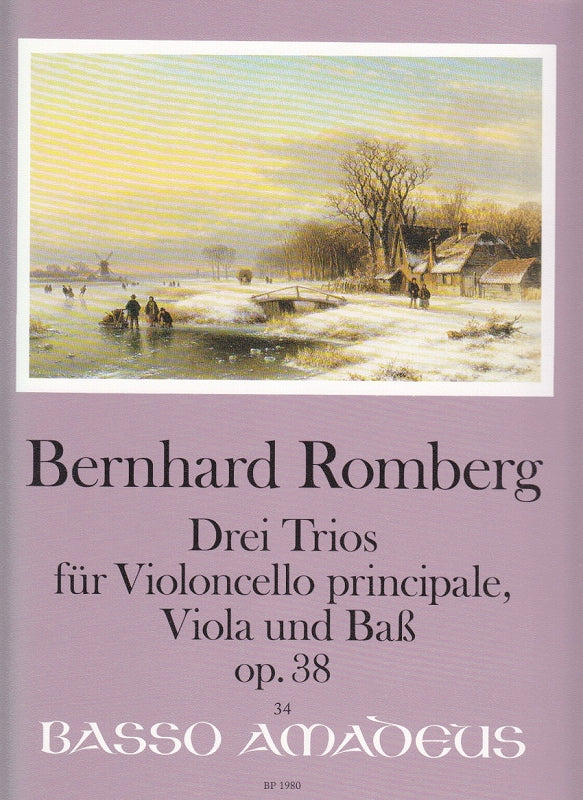 Romberg, 3 Trios op. 38 (Vc,Va,CB/Vc) (Amadeus Verlag)