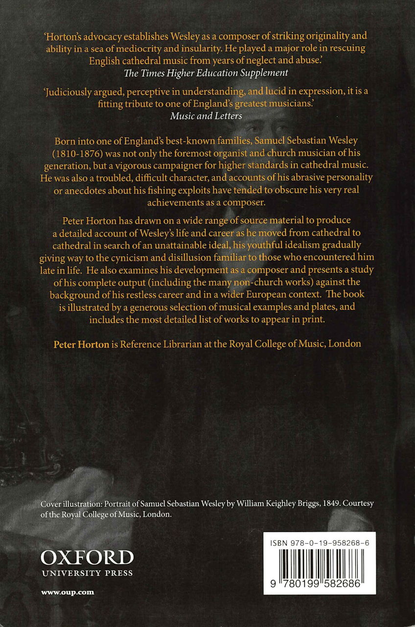 Horton, Samuel Sebastian Wesley (paper) (Oxford University Press)