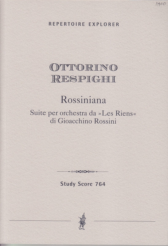 Respighi, Rossiniana: Suite P 148 (Hoflich)