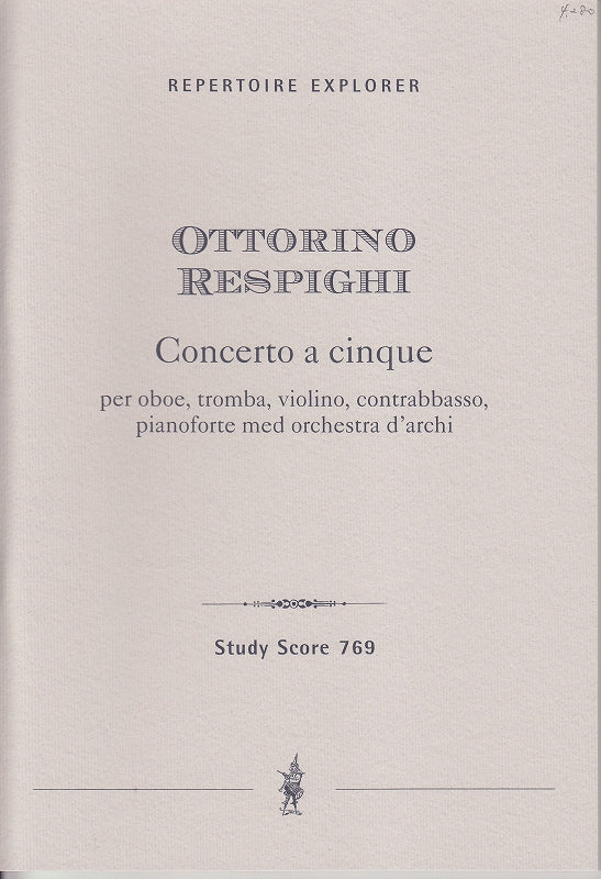 Respighi, Concerto a cinque (Hoflich)