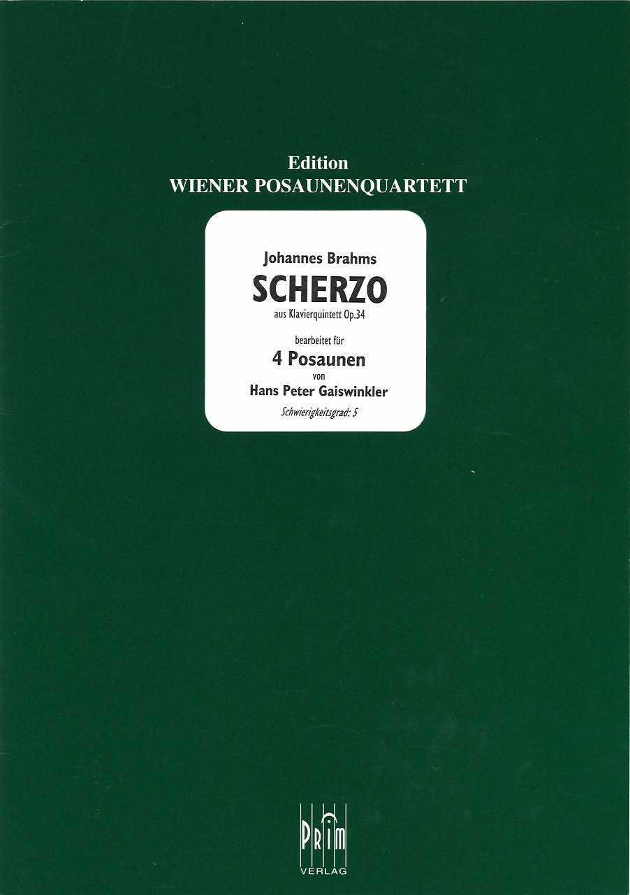 Brahms, Scherzo (4Tbn) (Prim Verlag)