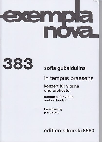 Gubaidulina, In tempus praesens (2007) (Sikorski)
