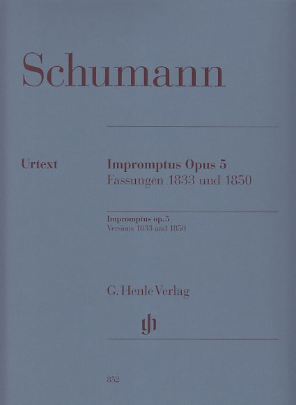 Schumann, op. 5 Impromptus (1833/1850) (Henle)