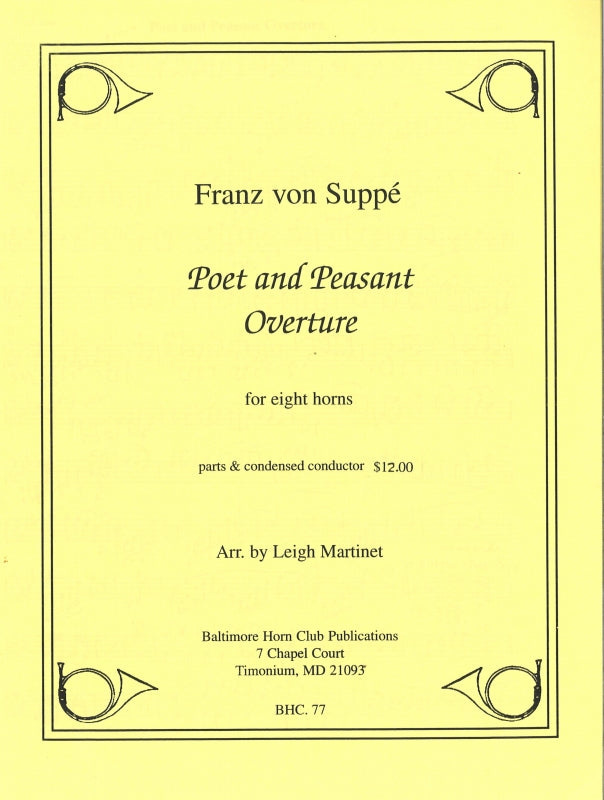 Suppe, Poet & Peasant Overture (8Hn) (Baltimore Horn Club)