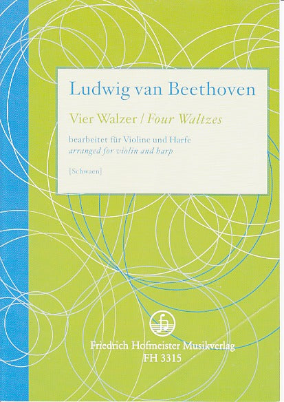 Beethoven, 4 Walzer (Violin,Harp) (Hofmeister)