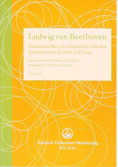 Beethoven, Variationen op. 107/6(Vn,Hrp) (Hofmeister)