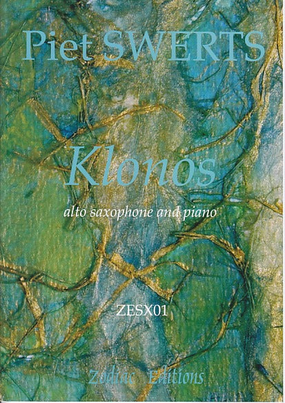 Swerts, Klonos (rev. 2007) (ASax,Pf) (Zodiac Editions)