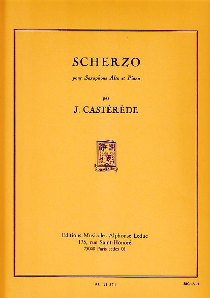 Casterede, Scherzo (ASax,Pf) (Leduc)