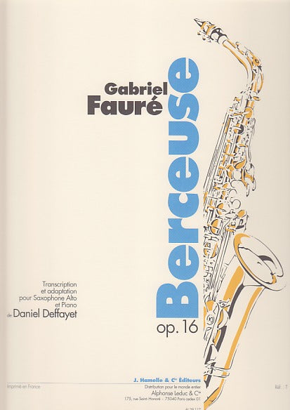 Faure, Berceuse, op. 16 (ASax,Pf) (Leduc)