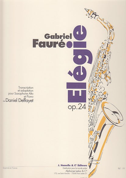 Faure, Elegie op. 24 (Leduc)