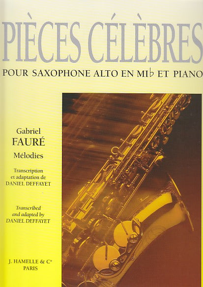 Faure, Pieces celebres (Melodies) en Mib (Leduc)