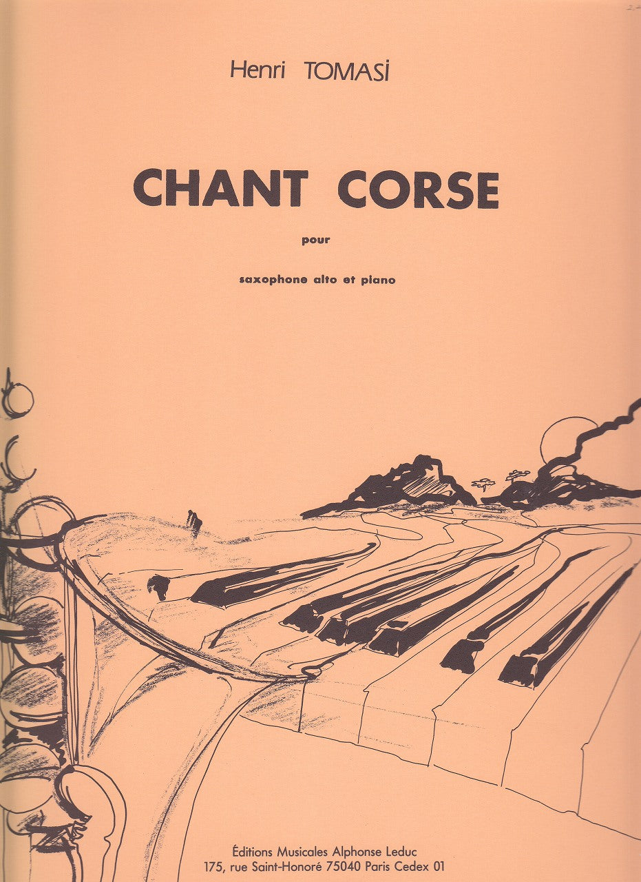 Tomasi, Chant corse (ASax,Pf) (Leduc)