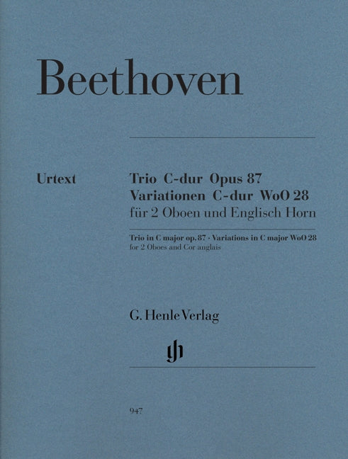 Beethoven, Trio op. 87; Var WoO 28 (Henle)
